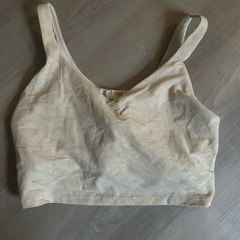 American Eagle Outfitters Beige Lace Sports Bra